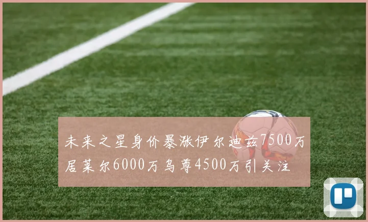 未来之星身价暴涨伊尔迪兹7500万居莱尔6000万乌尊4500万引关注